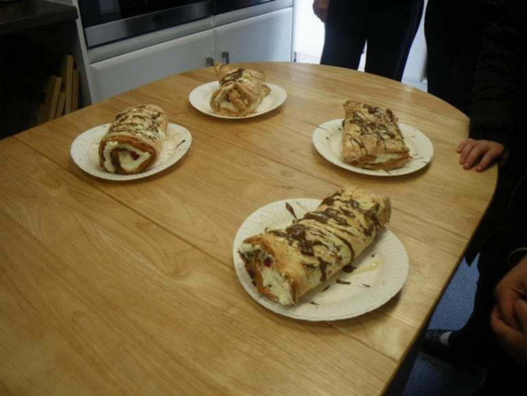 Roulades made at Cookery Club