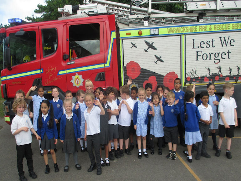 Year 1 meet the Bedworth Fire Service